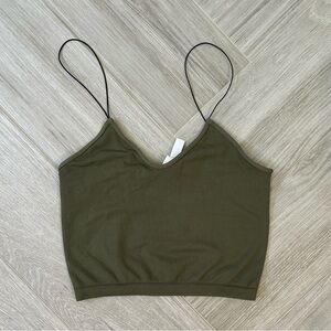 Nikibiki Skinny Strap Cami Army Green